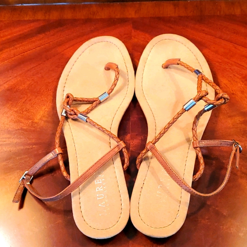 Lauren Ralph Lauren Strappy Flat Sandel